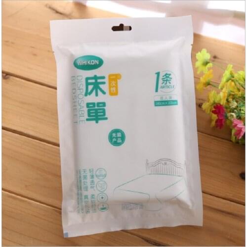 Travel Disposable Bed Sheet Pillowcase Travel Portable Non-Woven Bedding Sheets Dirty Hotel Supplies