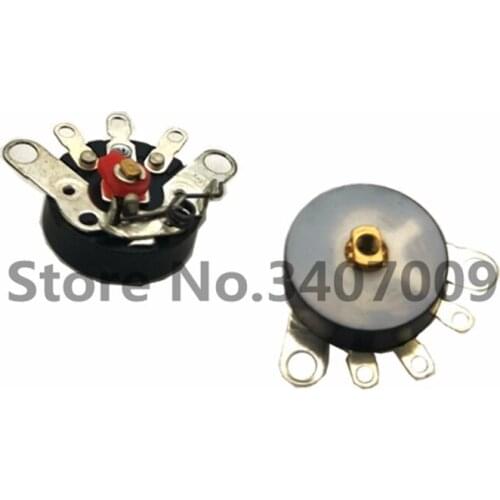 5pcs Straight Angle Radio Potentiometer RV12MM B503 B50K Power Amplifier Volume Potentiometer With Switch