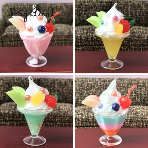 Handmade 1/6 Ice Cream Sundae Foods Model for for BJD Dolls House Accessories Decor