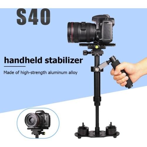 S40 Handheld Aluminum Alloy Video Stabilizer Mount for Phone Canon Nikon DSLR DV AEE DSLR Video Camera Shooting for Steadicam