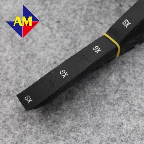S M L Woven Size Labels For Clothing Rolled Black Size Number Tags Number Age Clothing Label Garment Care Tag Size