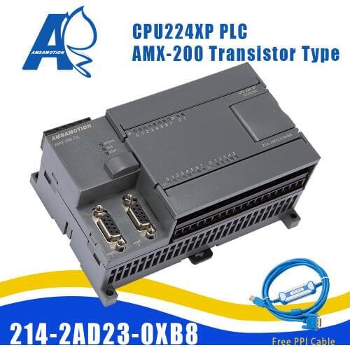 Amsamotion CPU224XP S7-200 CN Replace Siemens 6ES7 214-2AD23-0XB8 PLC DC/DC/DC 14 Input 10 Output Transistor Digital