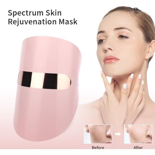 3 Colors LED Light Therapy Face Mask Anti-aging Anti Wrinkle Beatuy Tools Facial SPA Instrument Beauty Device Skin Tighten Firm
