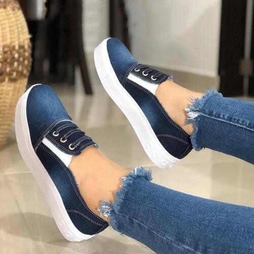 Women Flat Shallow Loafers Canvas Shoes Fabric Female Casual Shoes Comfortable Breathable Ladies Sewing chaussures femme