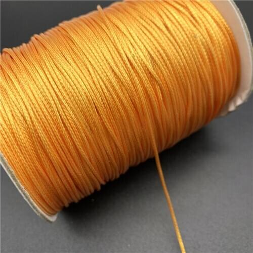 0.5mm 0.8mm 1mm 1.5mm 2mm Gold Waxed Cotton Cord Rope Waxed Thread Cord String Strap Necklace Rope For Jewelry Making