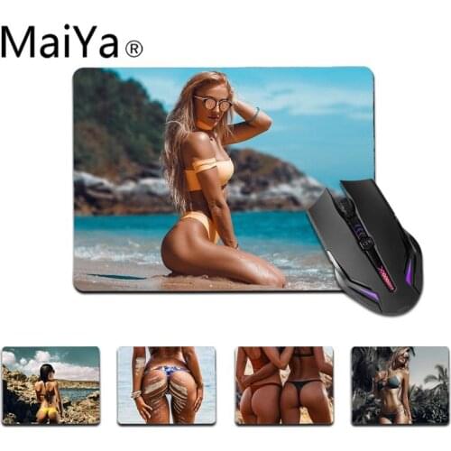 Maiya High Quality Sexy Girl Ass Beach Rubber Mouse Durable Desktop Mousepad Top Selling Wholesale Gaming Pad mouse