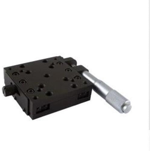 X Axis 65*65mm Manual Linear Stage,Displacement plarform Translation Stage ,Optical Sliding Table Linear Stage PT110-25-65CH