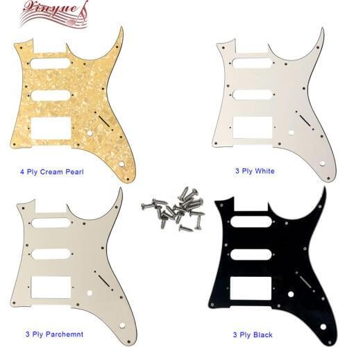 Pleroo Guitar Parts - For 10 hole screws MIJ Ibanez RGX40 Guitar Pickguard Humbucker HSS Pickup Scratch Plate,many colors