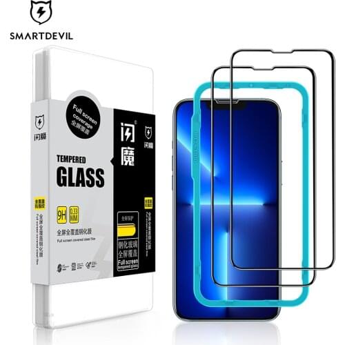 SmartDevil Screen Protector For iPhone 11 Pro Max 9H Tempered Glass Film for 12/12 mini/12 Pro Max XR Xs Max Clear Full Cover