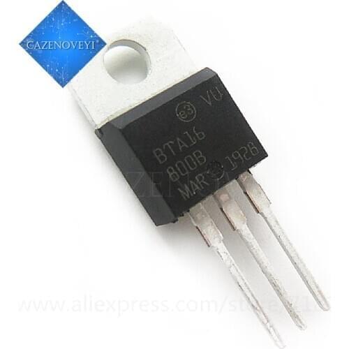 10pcs/lot BTA16-800B BTA16-800 BTA16 16-800B 800V 16A TO-220 In Stock