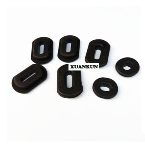 2 Sets of CG125 Motorcycle Side Cover Rubber Pad Kit Side Cover Rubber Ring Cushion Rubber
