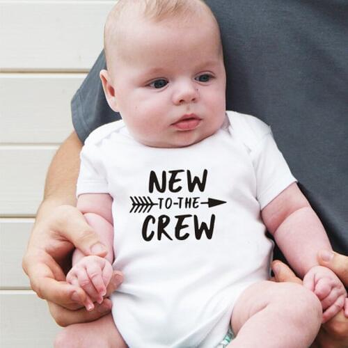 2019 Summer Fashion New Style Baby Girls Boys Rompers Short Sleeve Newborn Baby Clothes Letter Printed Jumpsuit