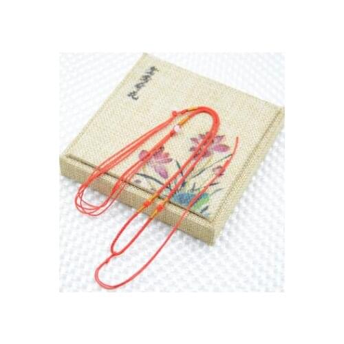 5Pcs Handmade Braided Line Rope String Cord Jade Beads for DIY Pendant Necklace