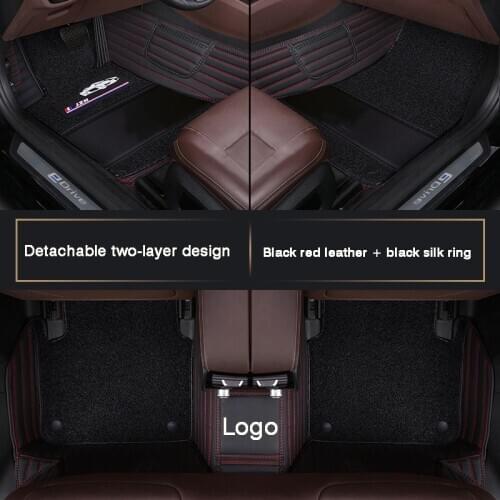 HLFNTF Full surround car floor mat for fiat 500x freemont palio 500l albea panda car accessories