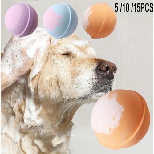 Pet Bath Balls Relaxation Bath For Dogs And Cats Moisturizing And Aromatherapy 5/10/15 PCS Pet Dog Cat Body Cleaning Supplies