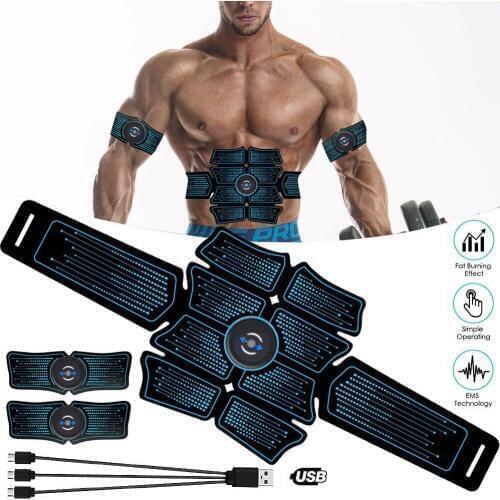 EMS Muscle Electro Stimulator ABS Electrostimulator Abdominal Electric Massager Training Apparatus Fitness Machine Building Body