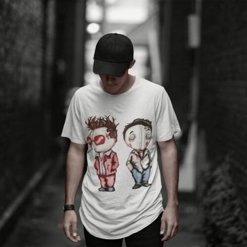 Fight Club T-Shirt Basic Fashion 100 Percent Cotton T Shirt Graphic Short Sleeve Tshirt Man Oversize
