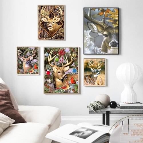 HUACAN 5D DIY Diamond Painting New Arrivals Deer Diamond Embroidery Sale Animal Rhinestones Mosaic Home Decor