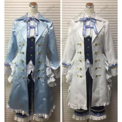 Anime Tsukiuta Shun Shimotsuki Black Rabbit Kingdom Figure November Cosplay Costume Full set Uniform SJ Suit Halloween Costume