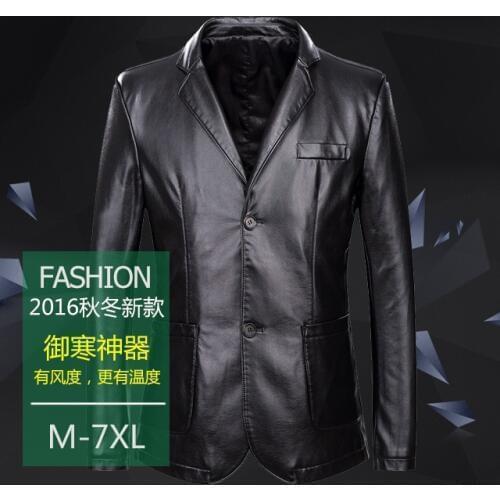 Large size mens leather clothes mens thin autumn new big yards fashion mans jackets male coat PU leather jacket