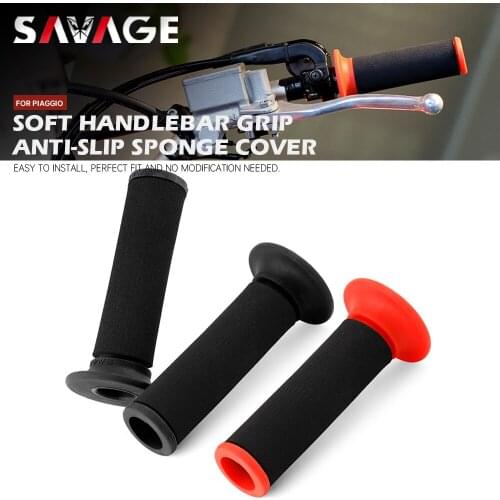 Soft Handlebar Hand Grips Sponge Cover For PIAGGIO X8 X9 X10 MP3 125/250/300/400/500 Motorcycle Accessories Anti-Slip Handle Bar