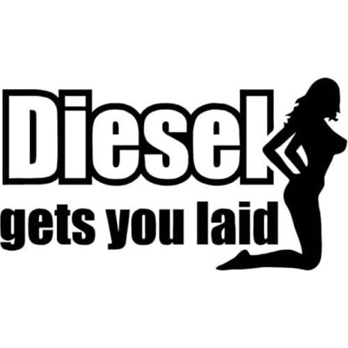 Fashion Sexy Personality Beauty Getyou Diesel Car Stickers Pvc Funny Waterproof Sunscreen Exquisite Decal 13cm*7cm