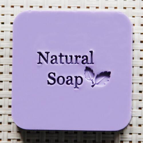 Natural Handmade Soap Seal Stamp Leaf Pattern Acrylic Mold Chapter