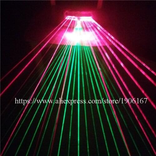 Newest Christmas Halloween Green Red Laser Man Glasses Party Laserman Show DJ Singer Glasses For Stage Performance