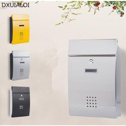 European villa letter box outdoor rainproof mailbox wall-mounted rural creative letter box fairy garden Newspaper box decoration