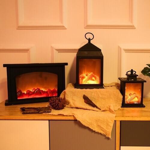 LED Flame Lantern Lights Simulated Fireplace LED Flame Lamps Flame Effect Light Bulb AAA Battery/USB Courtyard Living Room Decor