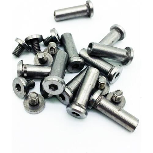 Inner hexagon Knife screw nuts Diy Screw Rivet Tactical Knife handle Rivet 10pieces