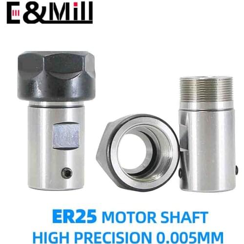 High Precision C32 ER25 DIY Motor Shaft Tool Holder ER Tool Rod 14~24mm For ER Tool Holder Collet Nut Wrench Engraving Machine