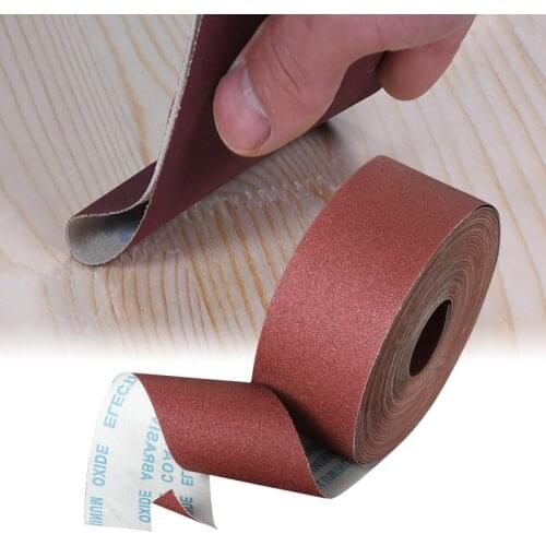 1Meter Hand Tearing Gauze Roll Coarse Sand Cloth Roll Polishing Sandpaper Woodworking Furniture Carving Polishing Sandcloth