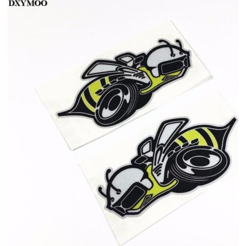 1Pair Car Styling Motorcycle Helmet Bike Sticker Car Sticker Decals for Giant Trailer Bees