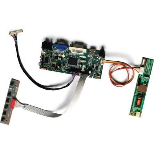 1CCFL M.NT68676 monitor controller board kit 30 Pin VGA DVI 1280*800 LVDS Fit CLAA141WB02/CLAA141WB03/CLAA141WB05A matrix