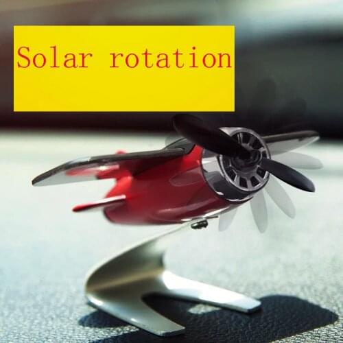 2021 Solar Airplane Car Aromatherapy Decoration Car Perfume Personality Creative Car Interior Center Console Decoration