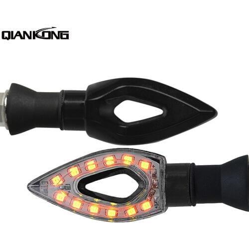 For Kawasaki Z1000 10-14 Z1000SX 11-14 ZX10R ZX-10R Motorcycle LED Turn Signal Light 12 Led Indicator Light Light Lamp