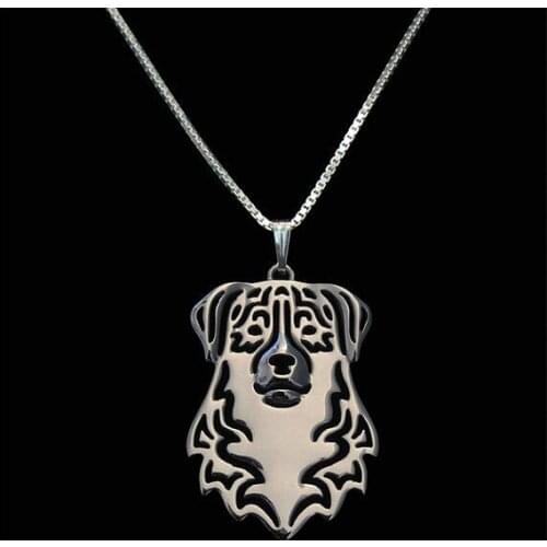 Best gift for best friends Hollow Pet Australian Shepherd Necklace for women cute charm christmas gift fashion pretty jewelry