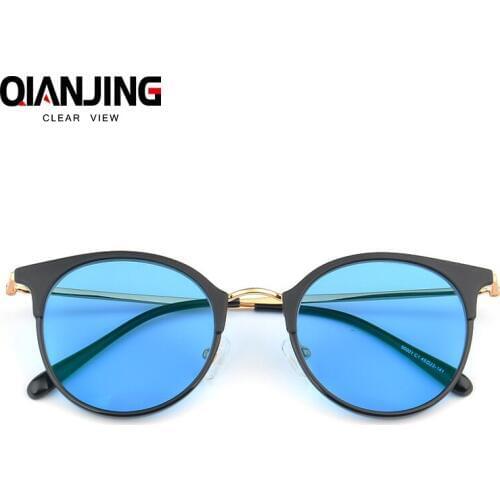QIANJING Prescription Lens Fashion Myopia Reading Sunglasses Brand Prescription Sun glasses For Women Men Short sighted Optics