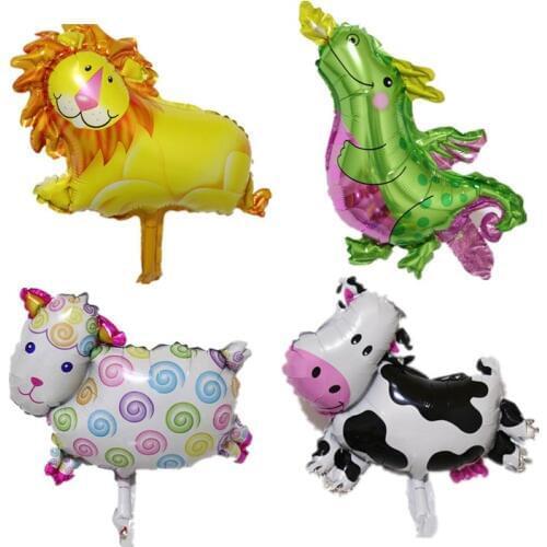 Mini Lion Sheep Cow Fire Dragon Animal Balloons Happy Birthday Decoration Childrens Day Holiday Kid Inflatable Toy Supplier