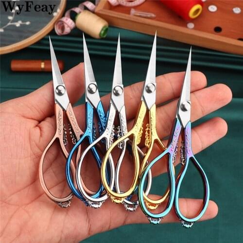 Stainless Steel Vintage Scissors Sewing Fabric Embroidery Cutter Antique Fishing Retro Cross Stitch Tailor Scissor Thread Tools