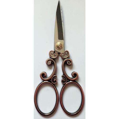 Cloud pattern hand craft sewing scissors stainless steel vintage europ style antique art work home trimming scissor
