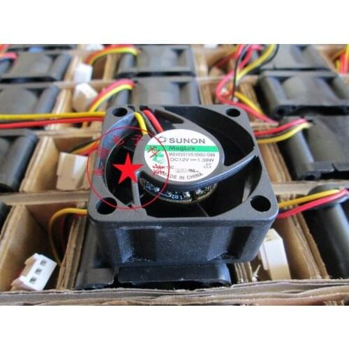 Original for SUNON 4020 4CM 1.38W MB40201VX-000U-G99 40*40*20MM DC 12V 3-wire Power Supply Cooling Fan