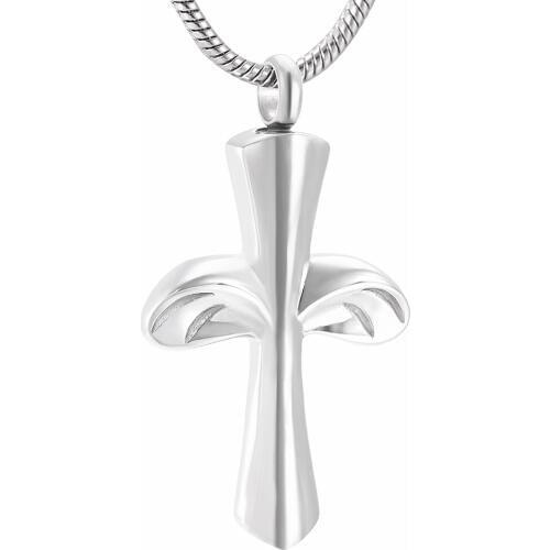 Memorial Jewelry Love You Infinity Cremation Wings Cross Urn Necklace Jewelry For Women Men