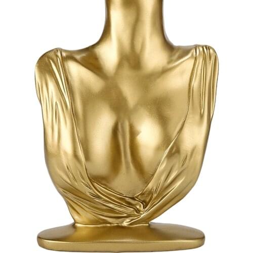 Resin Jewelry Display Stand Head Bust Stand Mannequin Model Holder Organizer Decorative Storage for Home Shop