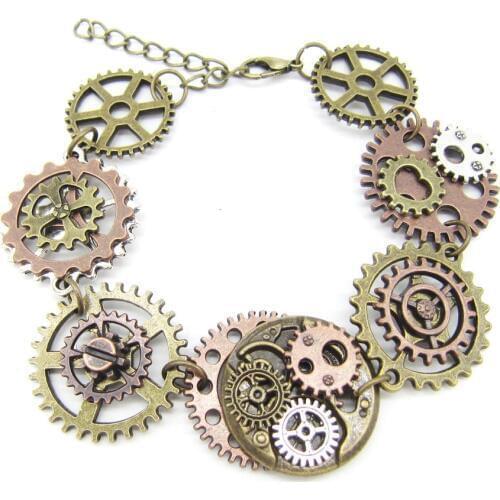 European and American popular accessories Steampunk series movement Bracelet gear Bracelet