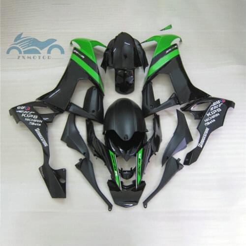 Professional fairings kit for KAWASAKI Ninja ZX10R 2008 2009 2010 ABS plastic fairing kits ZX 10R 08 09 10 green black bodyworks