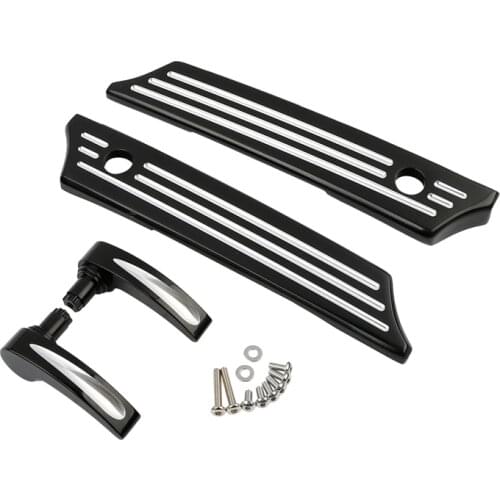 Motorcycle CNC Saddlebag Latch Covers Lid Lifters For Harley Touring Road Electra Glide 2014-2020