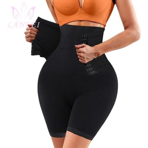 LANFEI Women Tummy Control Panties with Hook Butt Lifter High Waist Firm Body Shaper Shorts Thigh Slim Girdle Shapewear Bodysuit