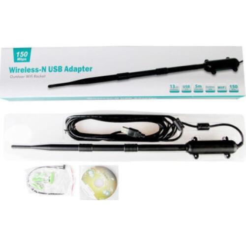 Outdoor USB Wifi Adapter 300-1000m Wifi Antenna Long Range High Power pc wifi adapter with 9dBi Antenna